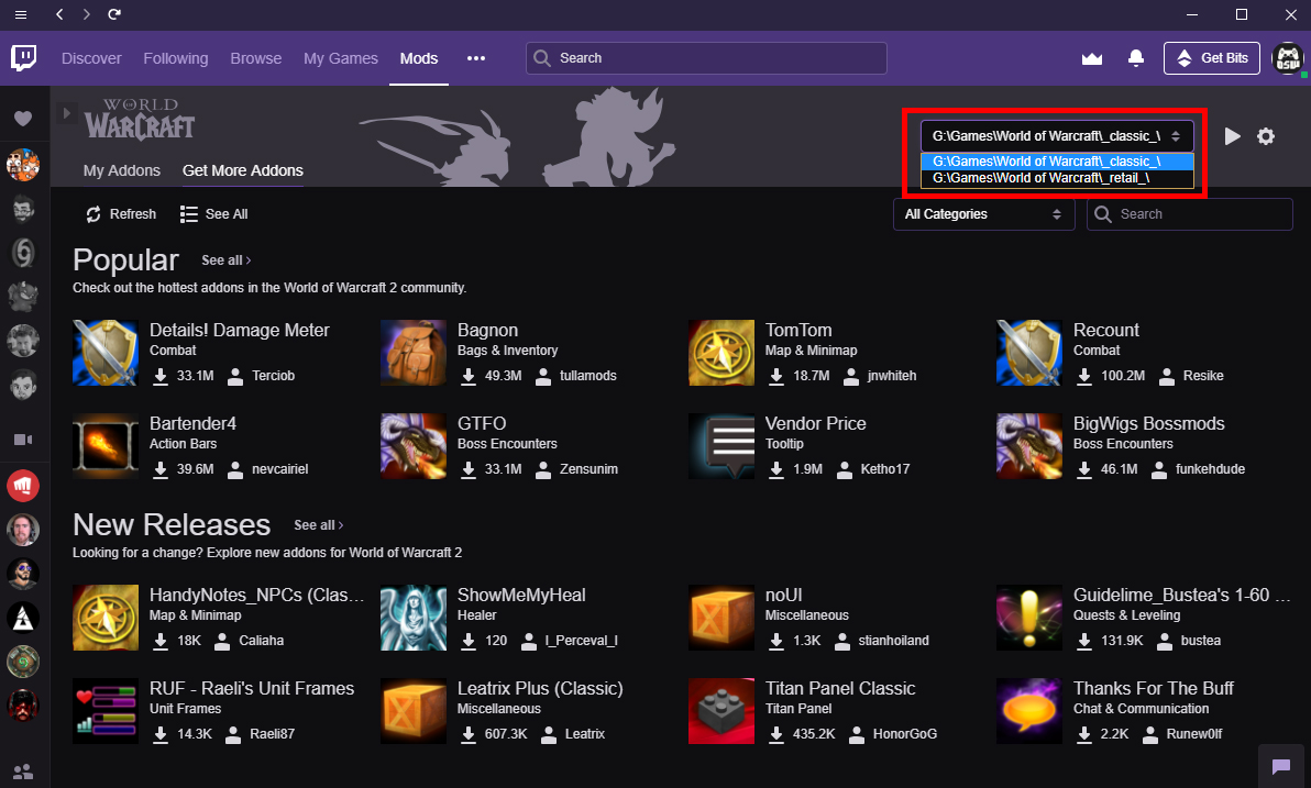 how to install addons twitch wow